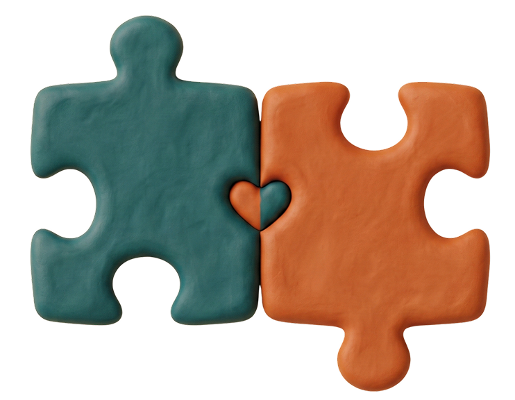 3D Puzzle Pieces Icon